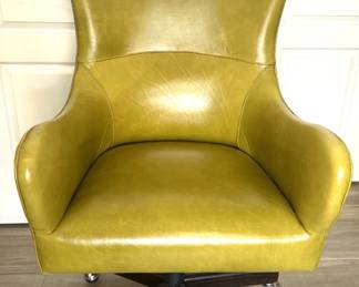 Vegan Leather Swivel Desk Chair  Mustard $195