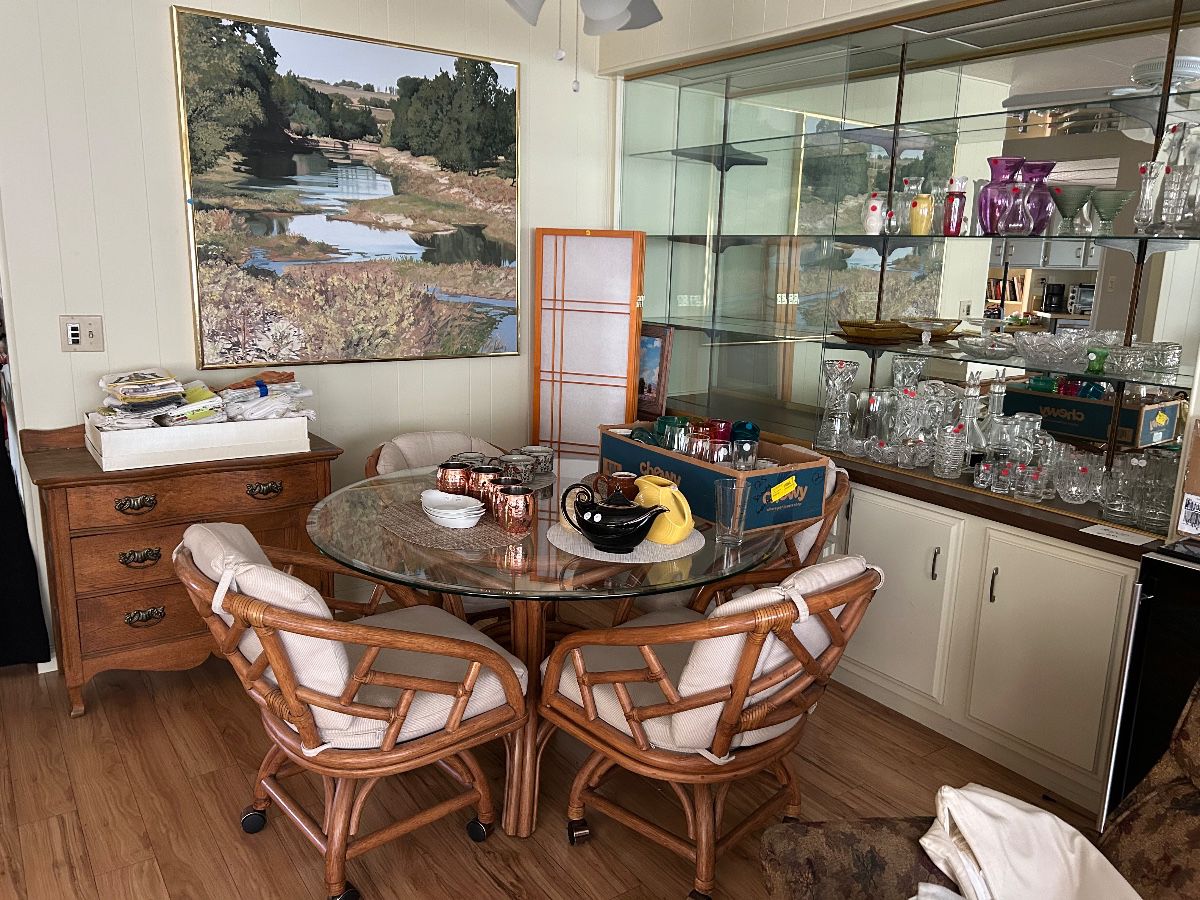 MCM rattan dining set