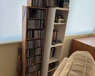 cds dvds and shelving