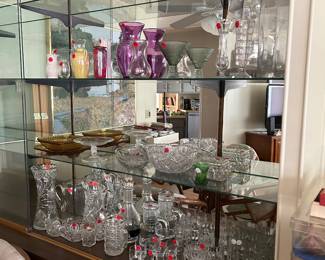 cut crystal and glass ware