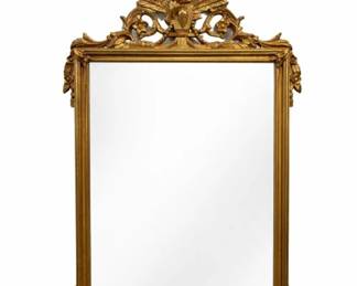 Carolina Mirror Company Regency style gold mirror