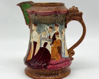 Staffordshire Elizabeth II coronation pitcher