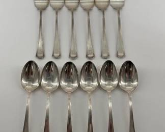 Sterling partial set of Fairfax flatware