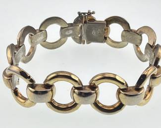 Italian gold wash sterling bracelet