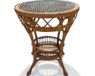 Smithsonian Collection by Henry Link natural wicker round table
