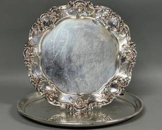 Two Towle silver plate serving dishes