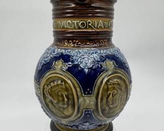 Royal Doulton commemorative jug for Queen Victoria's 1897 Diamond Jubilee