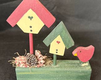 Birdhouse Scene Knick Knack