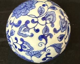 Blue and White Decorative Ball