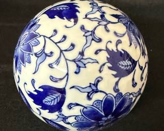 Blue and White Decorative Ball
