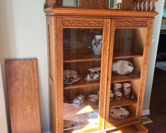 American Oak bookcase or China cabinet (apple ware not included)