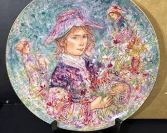 flower girl of provence plate