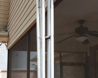 Long, Hanging Silver Colored Wind Chime