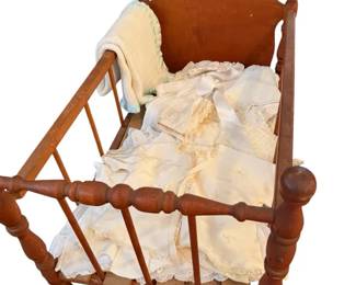Vintage Crib And Layette Pieces