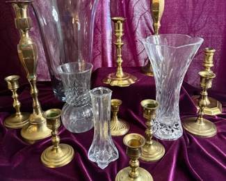 Brass And Glass Mystery Lot