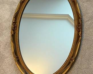 Two Gold Framed Decorative Mirrors