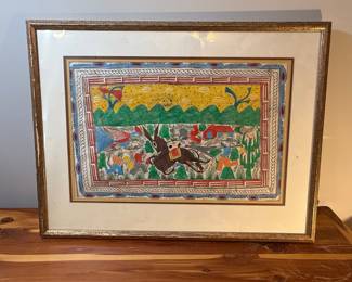 Mexican Folk Art Amate Bark Painting