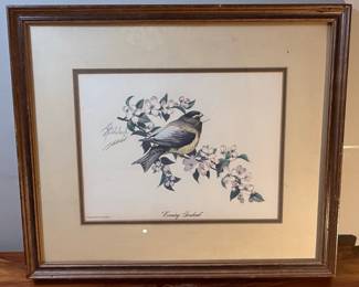 Guy Coheleach "Evening Grosbeak" Print