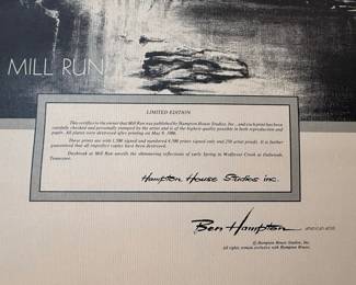 Ben Hampton "Mill Run" Limited Edition Print