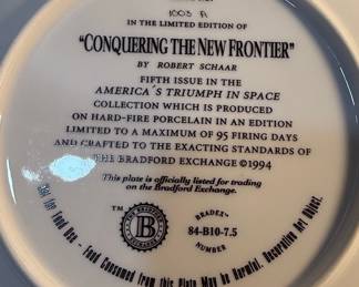Bradford Exchange "Conquering the New Frontier" by Robert Shaar Collectible Plate