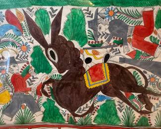 Mexican Folk Art Amate Bark Painting