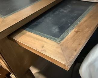 Sligh Lowry Style Leather Top Writing Desk