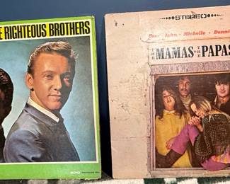 The Righteous Brothers "The Best Of" (Mono) & The Mamas & The Papas (Stereo) Vinyl Records