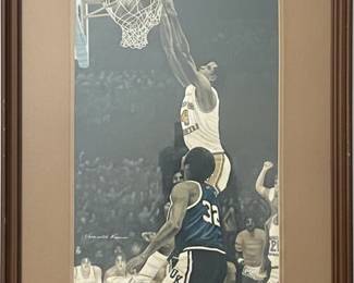 UK "Orange Stuff" Basketball Art Print by Row One Brand