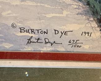 Burton Dye "Burton Rye" 1991 Limited Edition Print