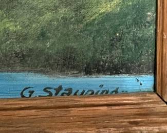 G. Staupina Landscape Paintings (Pair)