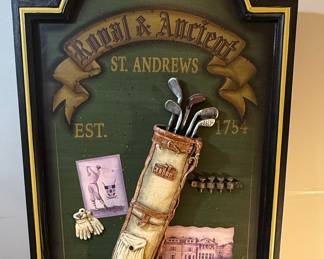 Royal & Ancient St. Andrews Golf Decor Plaque