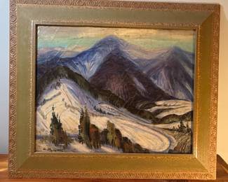 Mountain Landscape Oil Painting