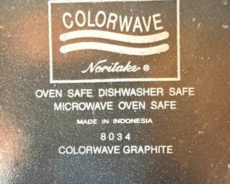 Noritake Colorwave Graphite Dinner Plates
