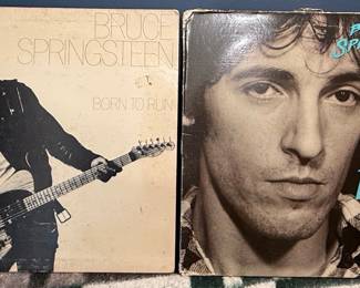 Bruce Springsteen "Born to Run" and "The River" Vinyl Records