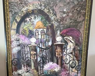 Anna Sandhu Ray Signed Oil Painting