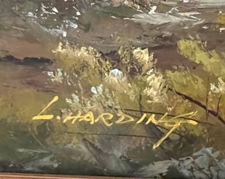 L. Harding Landscape Oil Painting