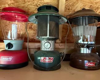 Coleman Lantern Collection (Models 220F, 275, and unknown propane)
