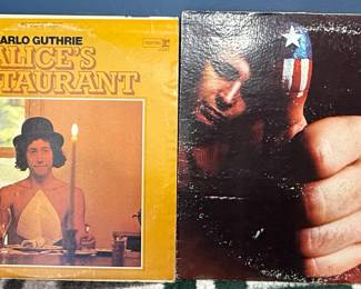 Arlo Guthrie "Alice's Restaurant" and Don McLean "American Pie" Vinyl Records