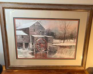 Michael Sloane "Snowfall at Pigeon Forge" Watercolor