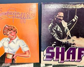 American Graffiti and Shaft Soundtrack Vinyl Records