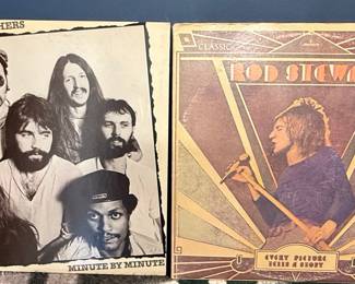 The Doobie Brothers "Minute by Minute" and Rod Stewart "Every Picture Tells a Story" Vinyl Records