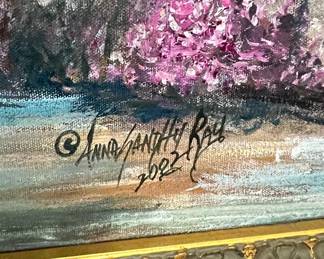 Anna Sandhu Ray Signed Oil Painting