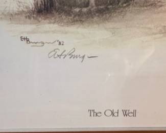 E. H. Burgun "The Old Well" Print
