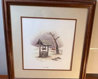 E. H. Burgun "The Old Well" Print