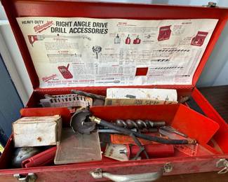 Milwaukee 1107-1 Right Angle Drill Accessories Metal Case