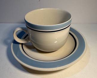 International Stoneware Cup and Saucer Set