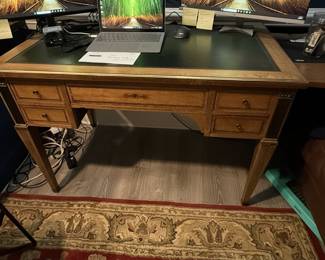 Sligh Lowry Style Leather Top Writing Desk