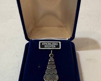 Sterling Silver Christmas Tree Charm/Pendant