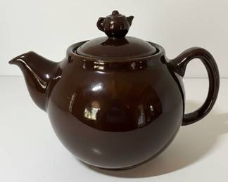 Royal Canada Pottery Brown Glazed Teapot