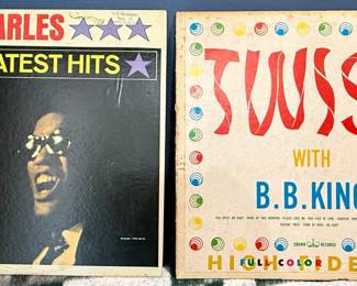 Ray Charles "Greatest Hits" and B.B. King "Twist" Records
